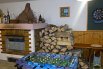 Ubytování Jizerské hory -  Chata v Kořenově v Jizerských horách - společenská místnost - krbová místnost